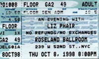 liz phair roseland ticket